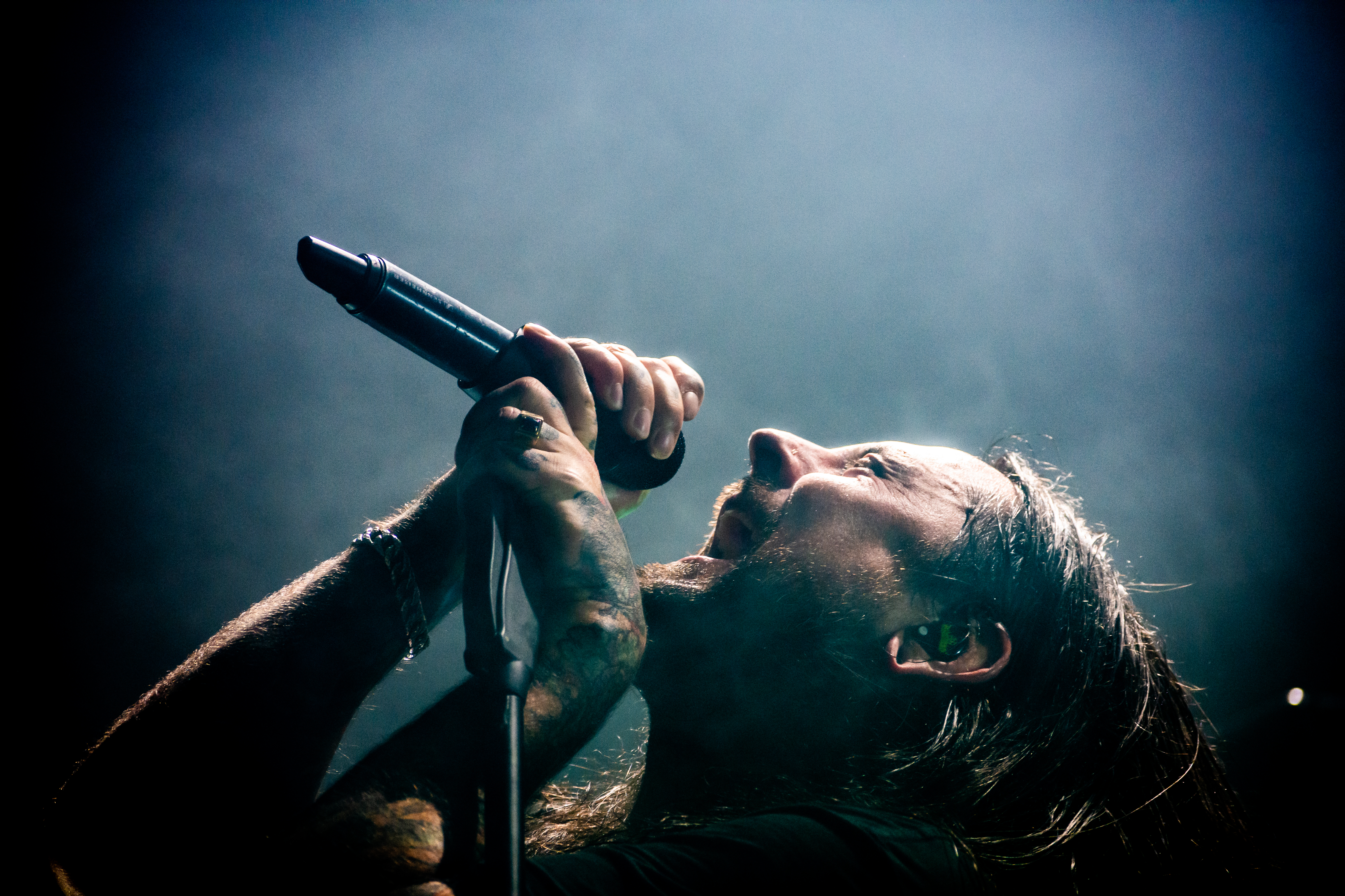 Thy Art Is Murder performing at Vogue Theatre, Vancouver - concert photography by Michael Caswell