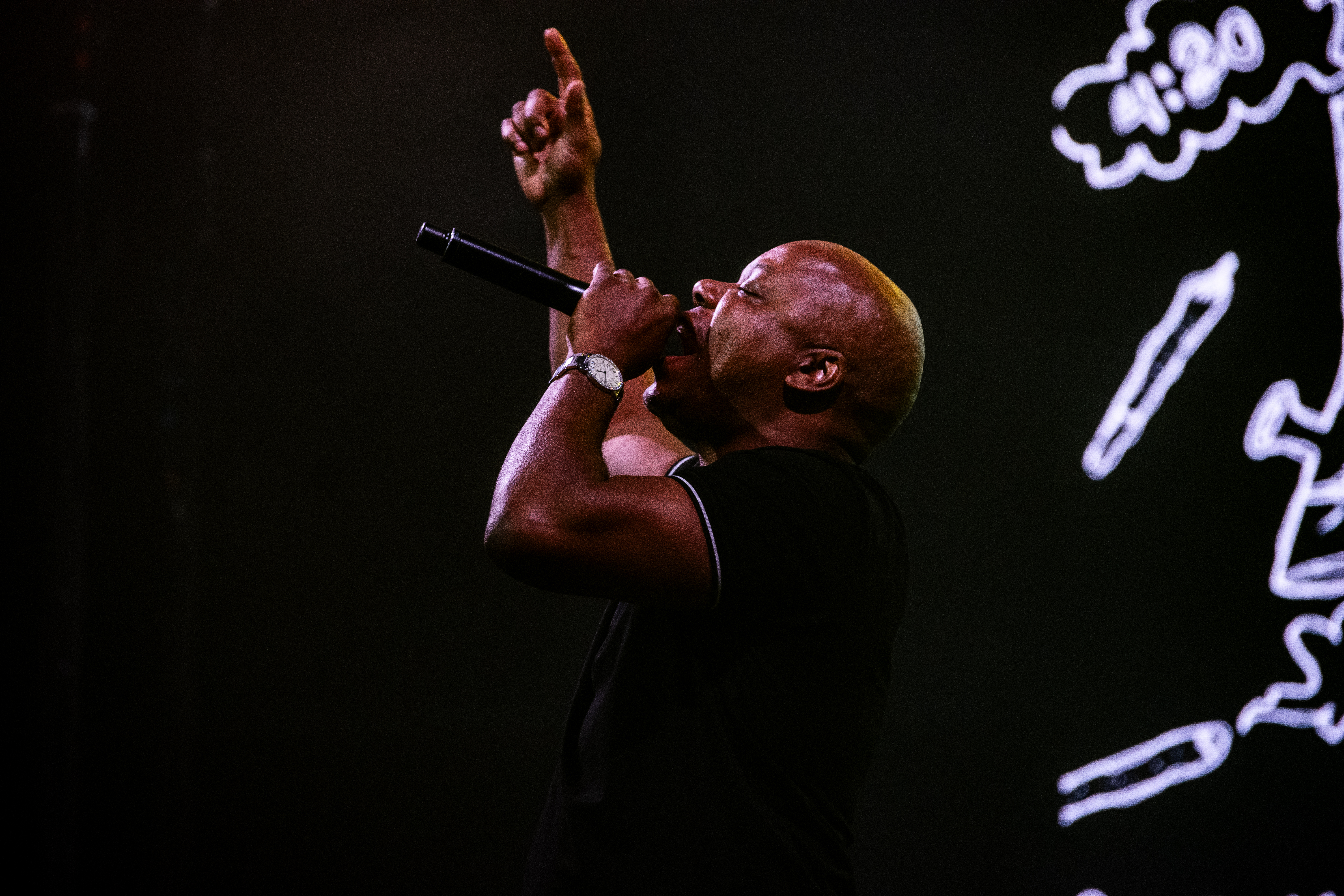 Too $hort performing at Rogers Arena, Vancouver - concert photography by Michael Caswell