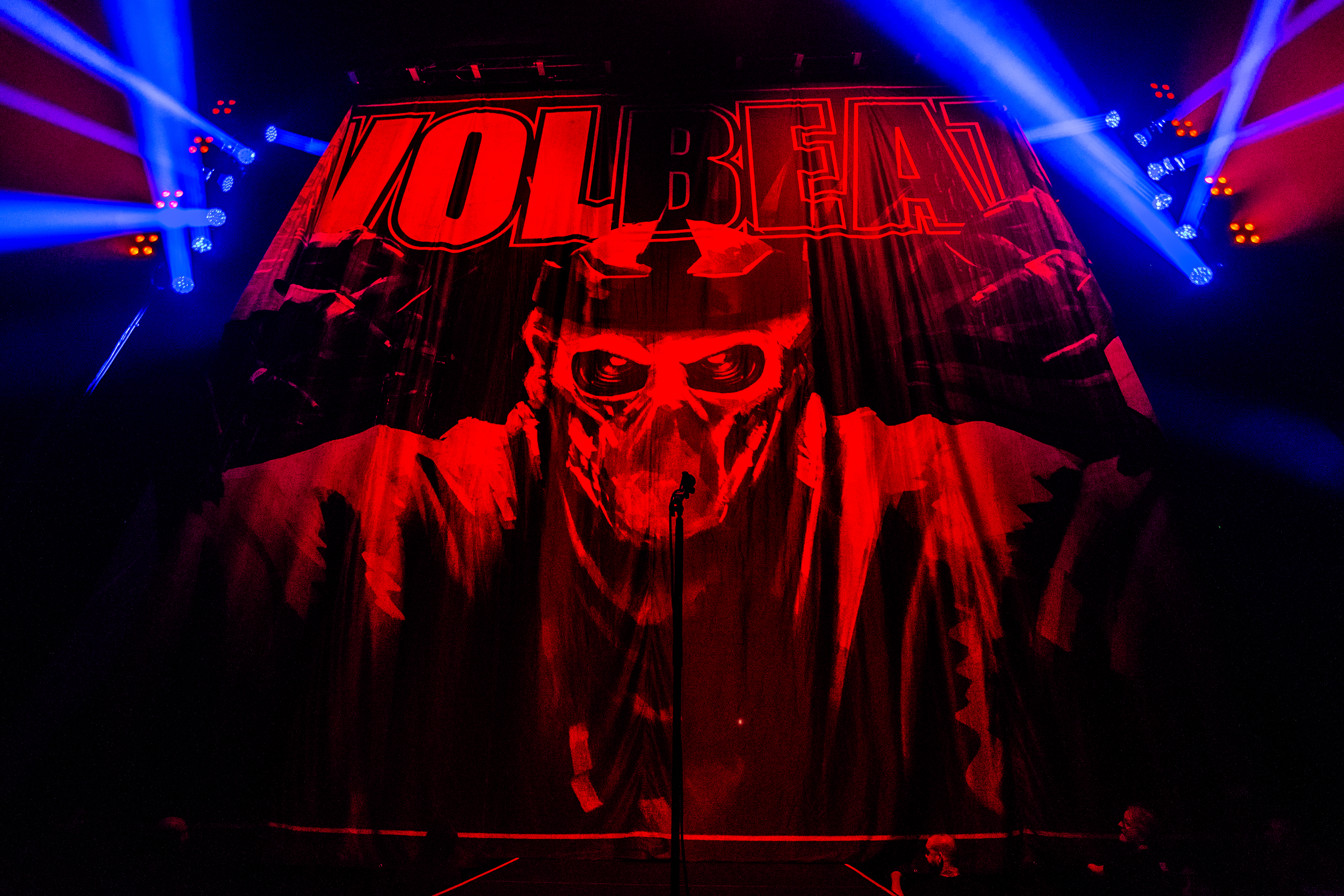 Volbeat performing at Rogers Arena, Vancouver - concert photography by Michael Caswell
