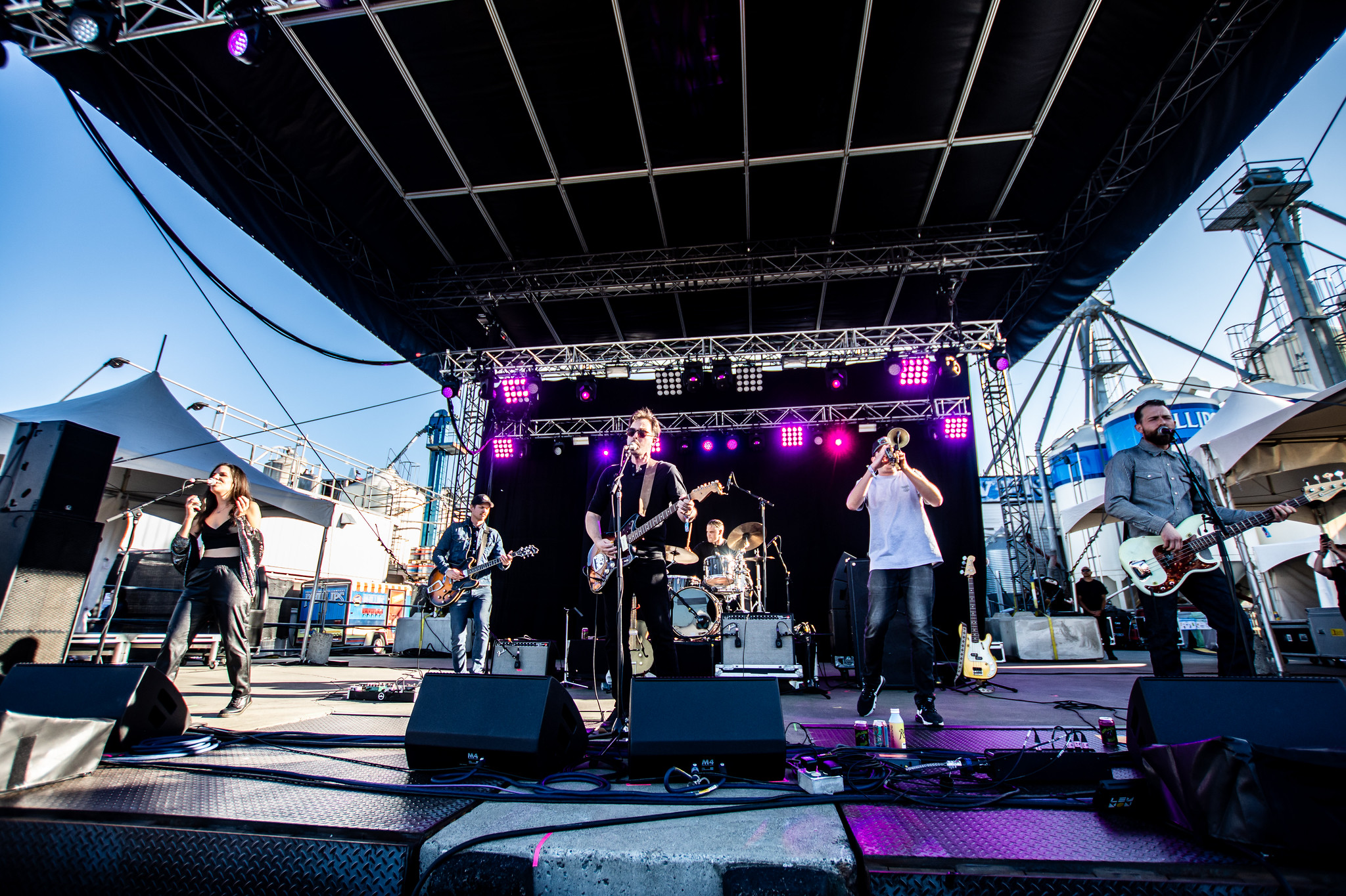 Wooden Horsemen performing at Rifflandia Festival, Vancouver - concert photography by Michael Caswell