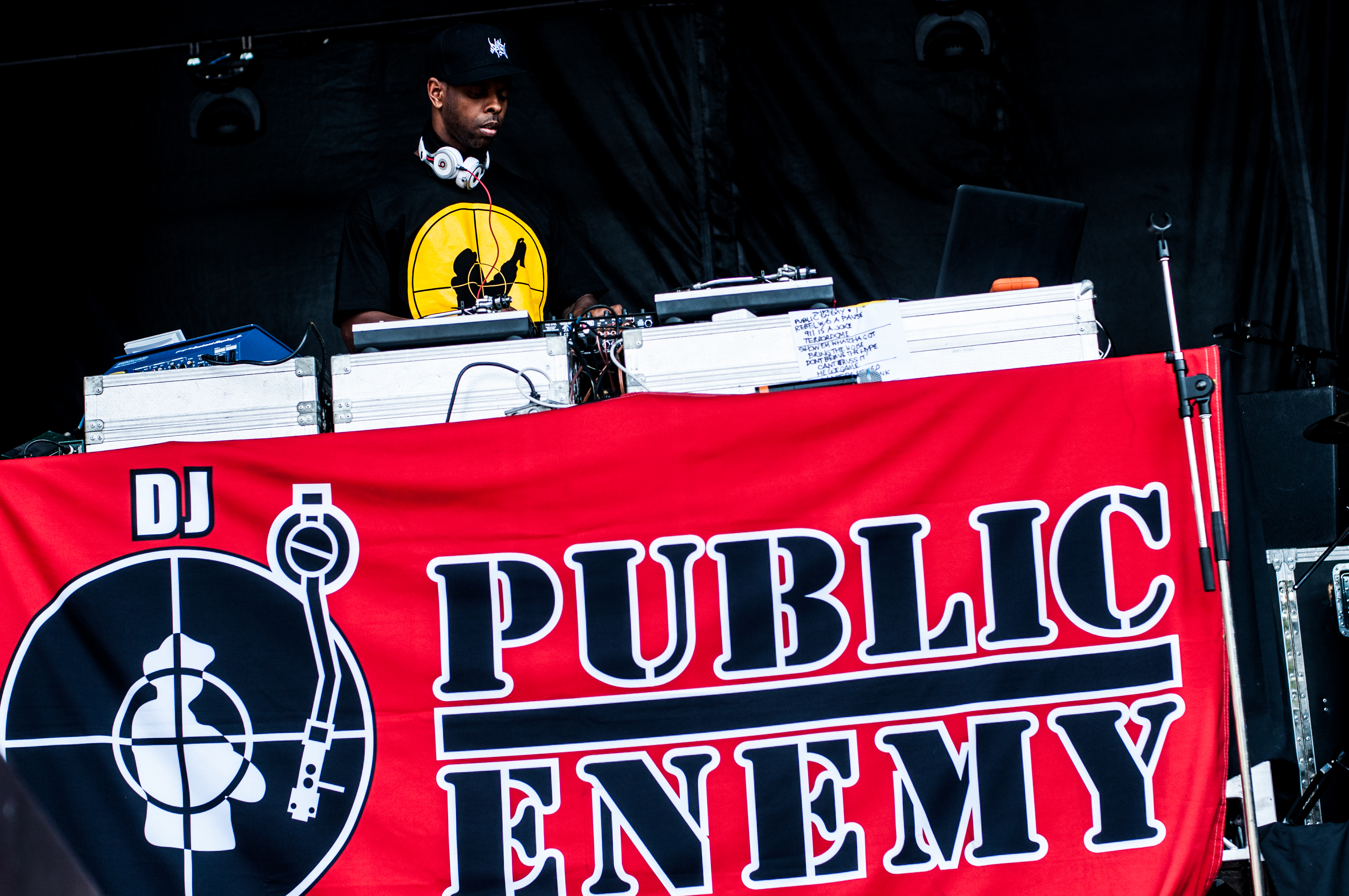 Public Enemy performing at Deer Lake Park, Vancouver - concert photography by Michael Caswell
