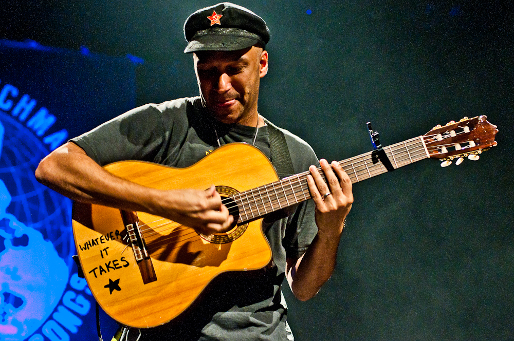 The Nightwatchman (Tom Morello) performing at Vogue Theatre, Vancouver - concert photography by Michael Caswell