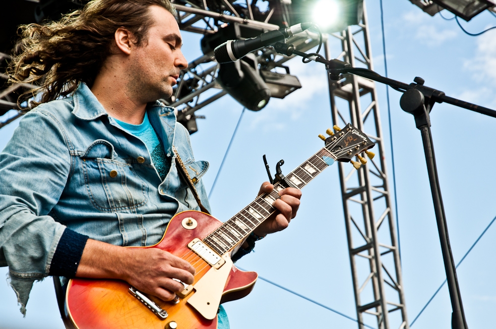The War On Drugs performing at Sasquatch!, George, WA - concert photography by Michael Caswell
