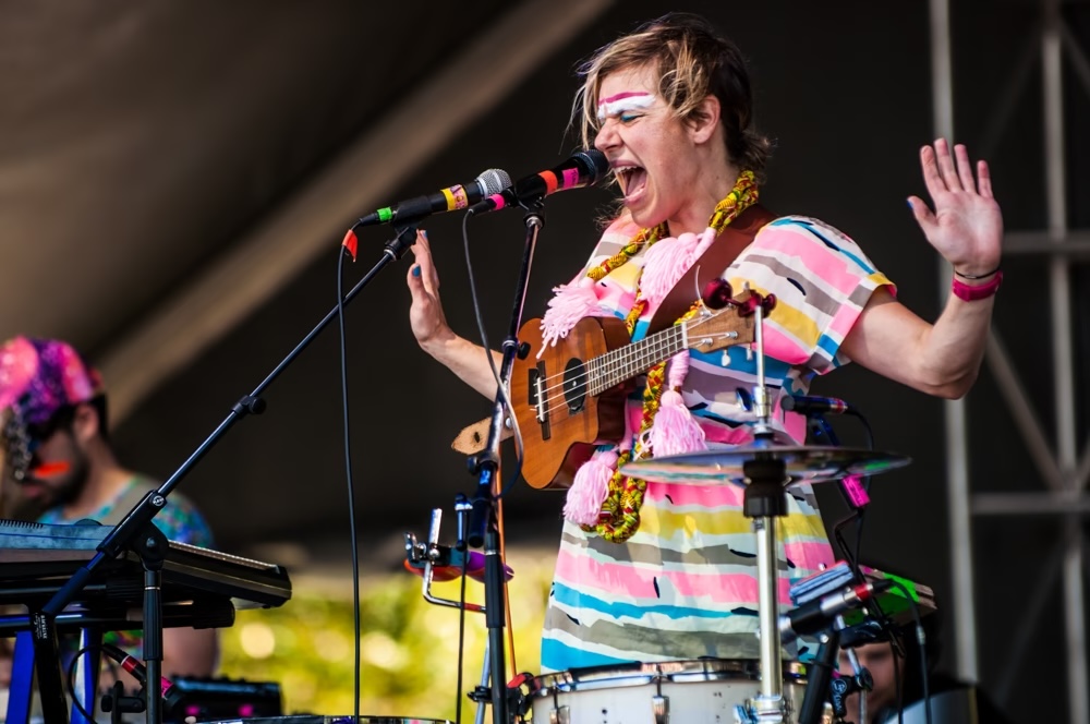 Tune Yards performing at Squamish Festival, Vancouver - concert photography by Michael Caswell