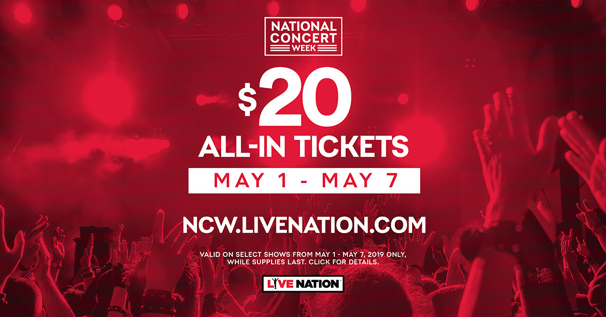 News Live Nation Canada Announces 2019 National Concert Week SCENE