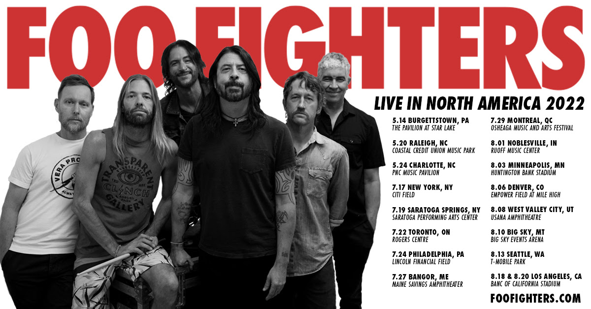 foo fighters tour release