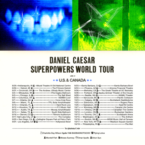 News Grammy Award Winning Artist Daniel Caesar Presents Superpowers