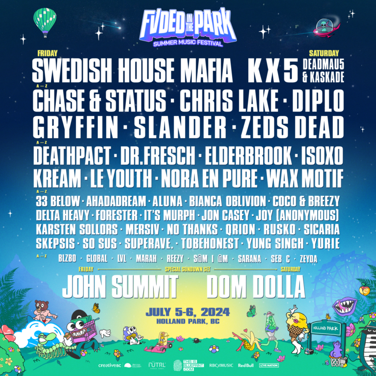 News FVDED in the Park 2024 Lineup is HERE! SCENE IN THE DARK