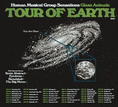 News: Human Musical Group Sensations Glass Animals Tour Of Earth