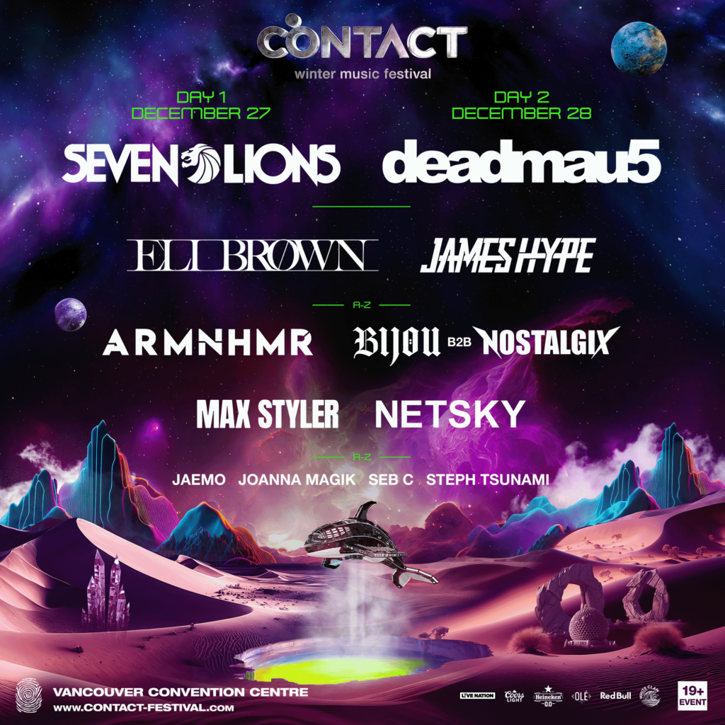 News : Deadmau5 And Seven Lions To Headline Contact Winter Music Festival 2024