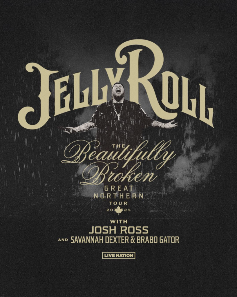 News: Jelly Roll Unveils First International Headlining Tour - The Beautifully Broken Great Northern Tour - Hitting Canada In Spring