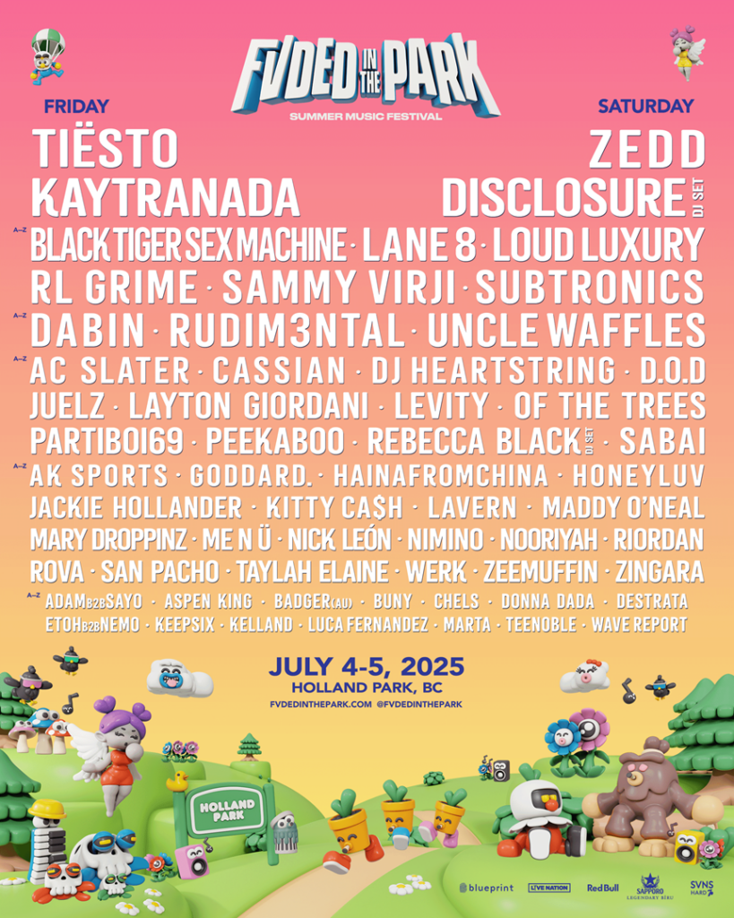 News: Fvded In The Park Unveils 2025 Lineup - Tïesto, Zedd, Kaytranada, Disclosure, Subtronics & More Take Over Holland Park July 4 & July 5, 2025